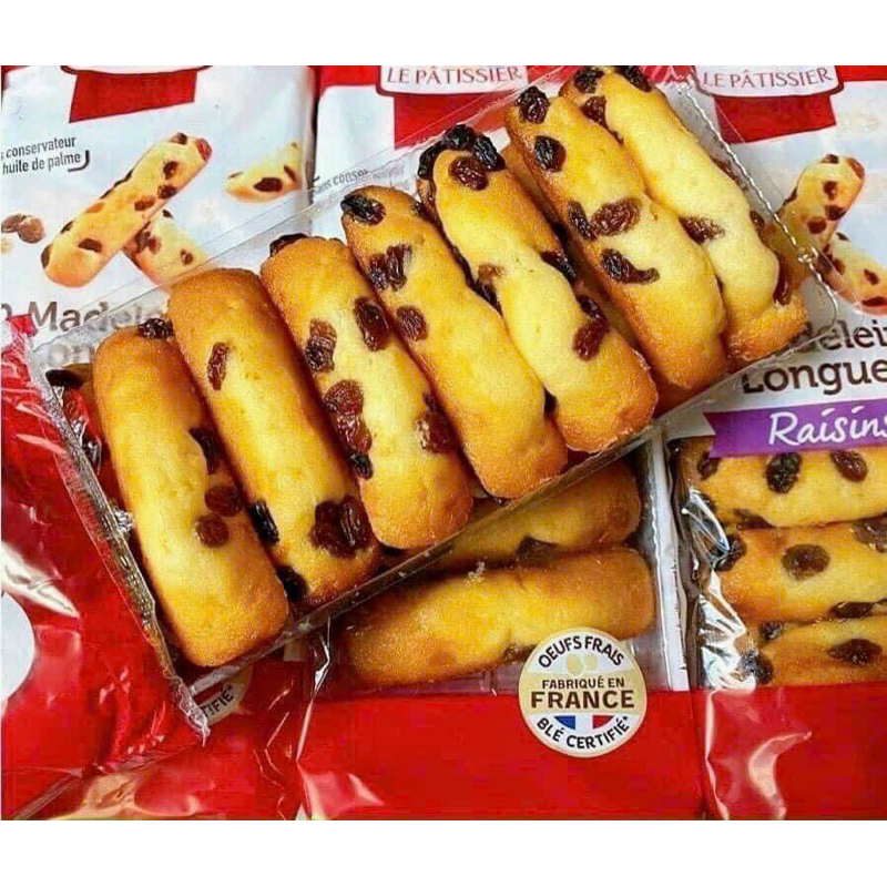 Bánh bông lan nho Leister túi 20 cái mini Pháp