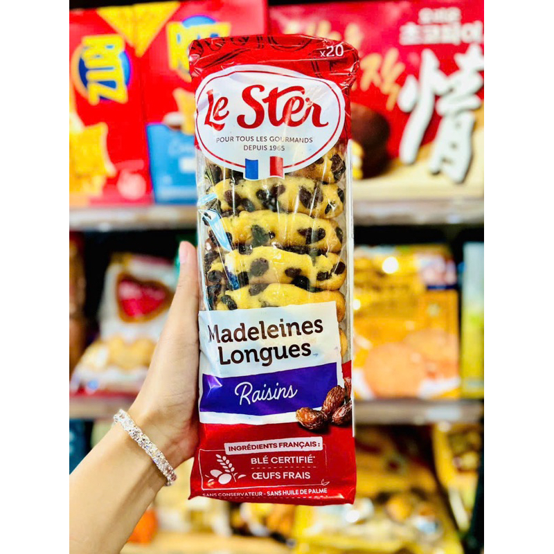 Bánh bông lan nho Leister túi 20 cái mini Pháp