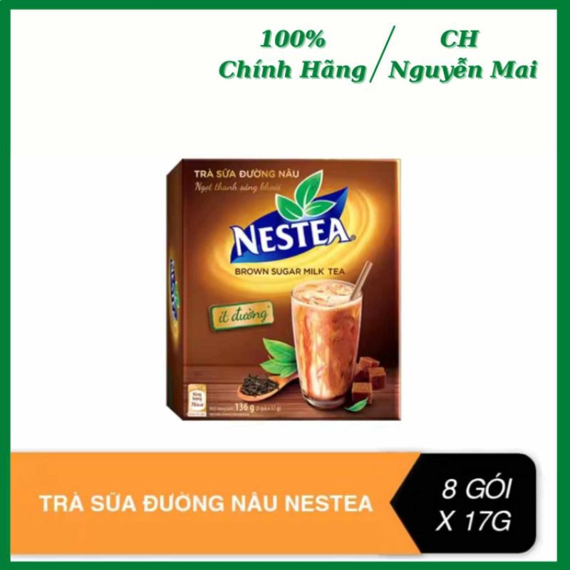 Trà Sữa Đường Nâu NESTEA (8gói x 17g)