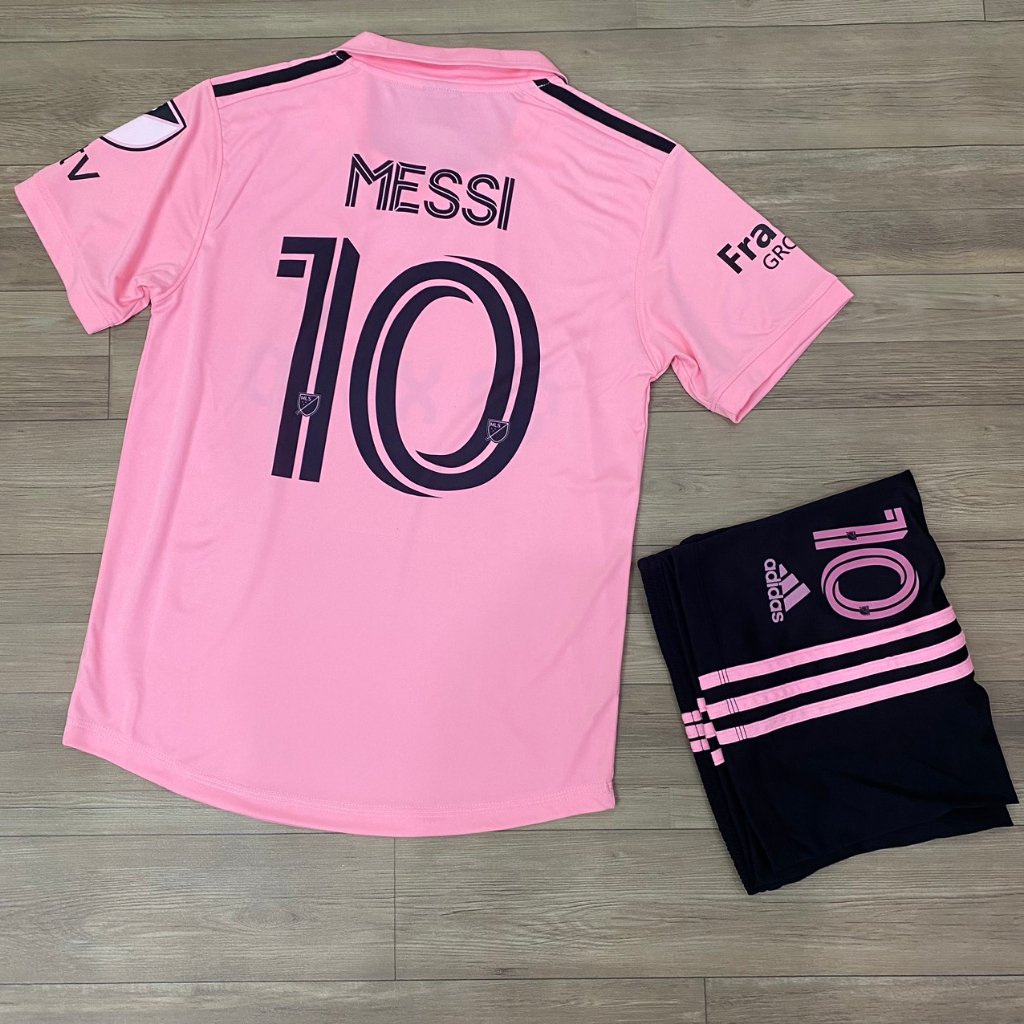 Bộ quần áo bóng đá MESSI số 10 - INTER MIAMI hồng sân nhà  2024