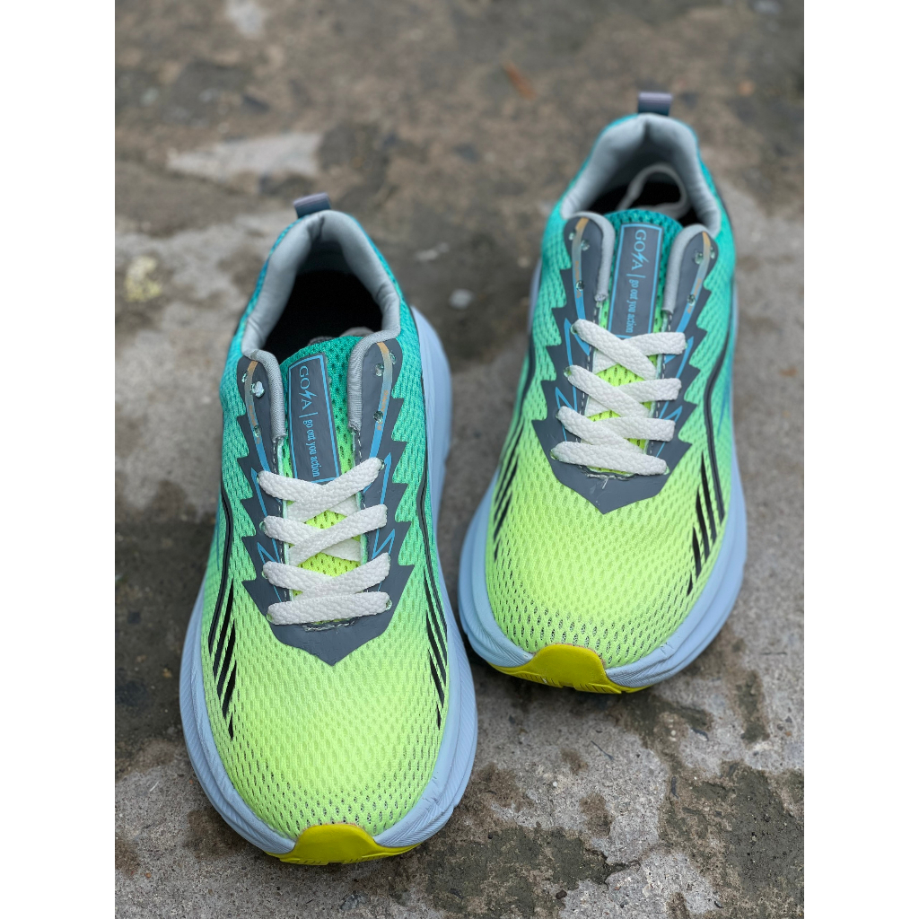 Giày thể thao chạy bộ nam nữ Goya Plus năm 2023 màu neon v5