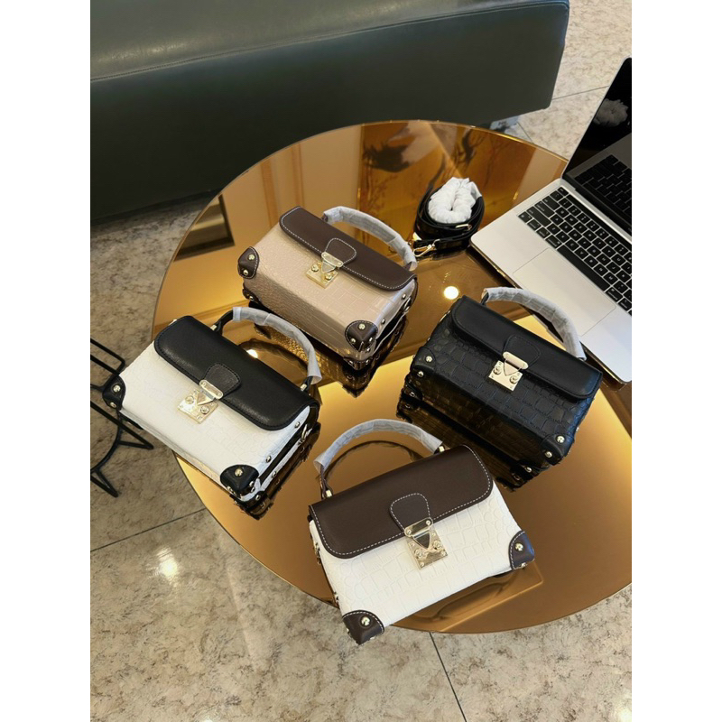 Túi đeo chéo xách tay HỘP ĐINH khoá sập chống rơi đồ quai da phong cách trẻ trung T700