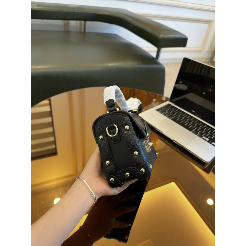 Túi đeo chéo xách tay HỘP ĐINH khoá sập chống rơi đồ quai da phong cách trẻ trung T700