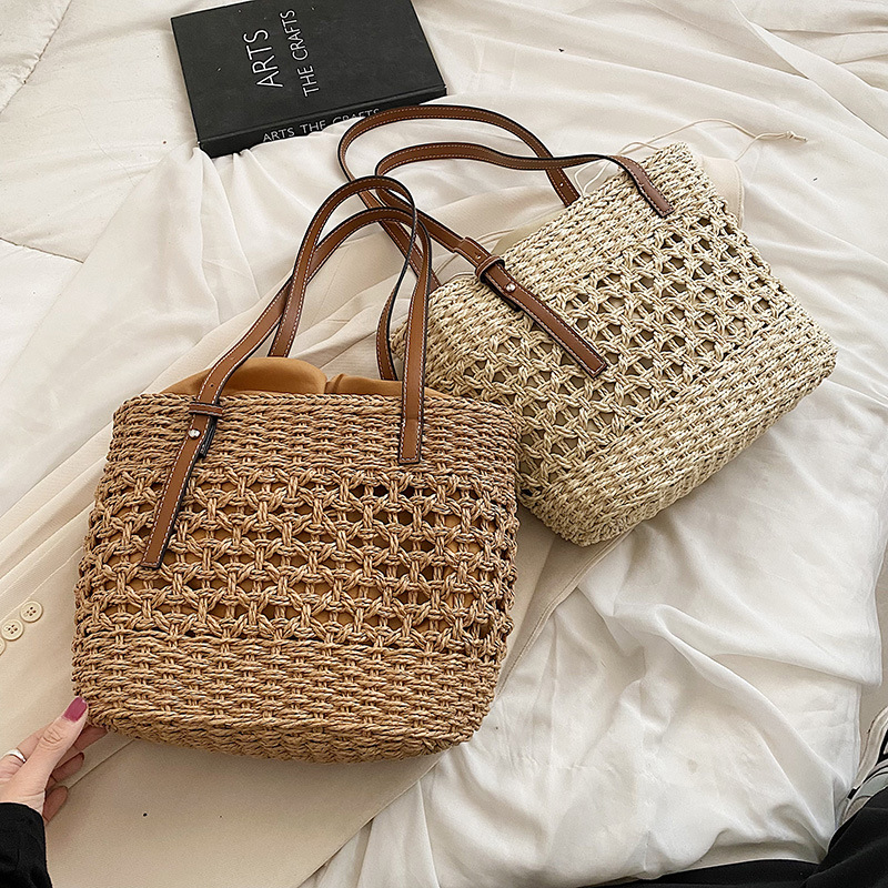 Túi Cói Retro Phong Cách Pháp Paris 2023