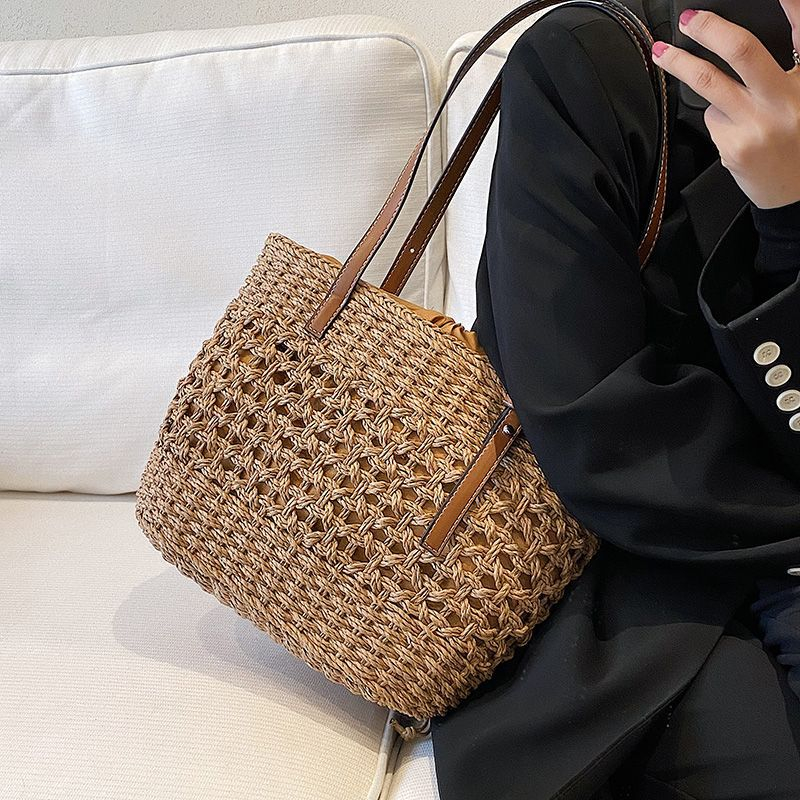 Túi Cói Retro Phong Cách Pháp Paris 2023