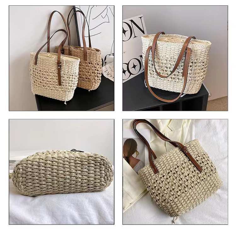 Túi Cói Retro Phong Cách Pháp Paris 2023