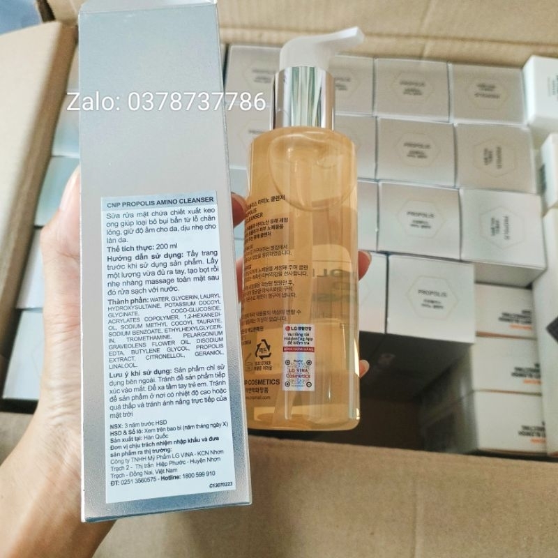 Sữa Rửa Mặt Keo Ong CNP 200ml