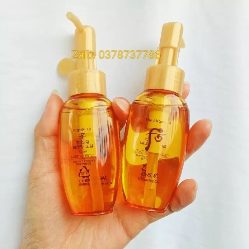 Dầu tẩy trang Whoo vàng Whoo Essential Cleansing Oil 50ml