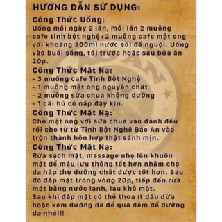 [FReeShip] Tinh Bột Nghệ Vàng Nguyên Chất ( Tây Bắc 99 )