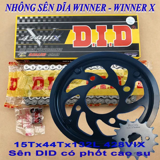 Nhông sên dĩa Winner, Winner X, Brixton 125/150, Sonic, CBR 150 sên DID có phốt cao su - Nhập khẩu thái lan