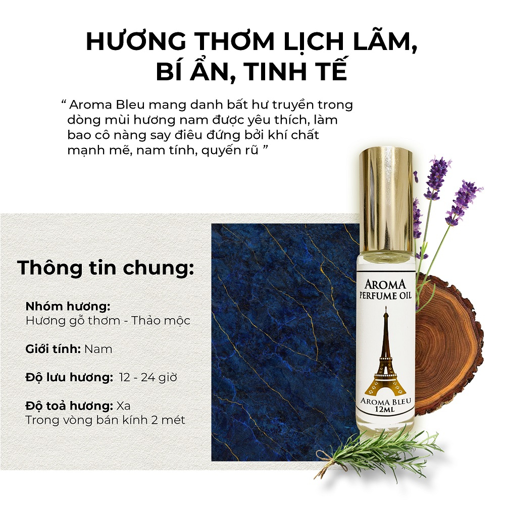 Nước Hoa Nữ Coco, Nước Hoa Nam Bleu 3ml Mini Siêu Thơm