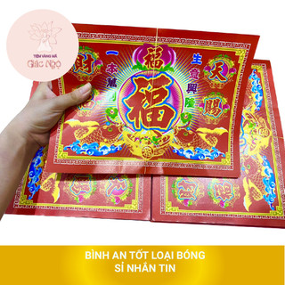 1 xấp 50 tờ giấy cúng bình an bóng loại đẹp - vàng mã giác ngộ
