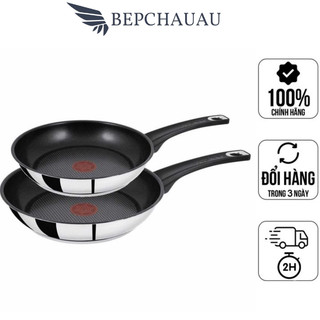 Set 2 chảo chống dínhtefal jamie oliver titanium, size 20-26cm, dẫn nhiệt tốt, dùng cho mọi loại bếp, nhập đức,bepchauau