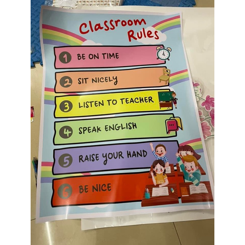 Decan classroom  rules kt 60x80