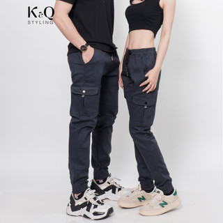  Quần Túi Hộp Kaki unisex KQSTYLING Xám Chì co giãn cao cấp  xưởng quần jogger kaki  