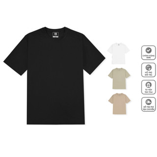 Áo thun trơn basic 100% cotton. áo phông nam nữ phong cách đơn giản đẹp.