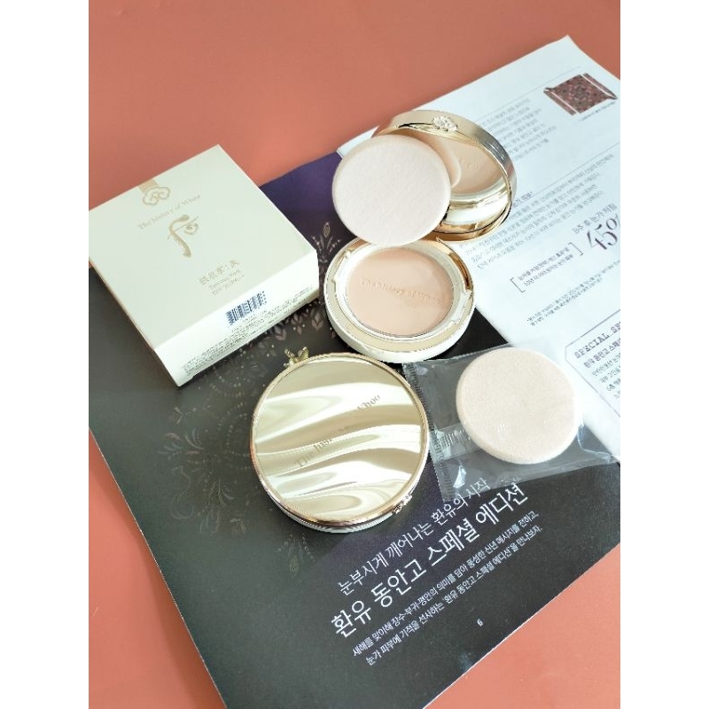 Phấn phủ whoo vàng hoàng cung siêu mịn Whoo Mi two way Pact & Whoo Mi Powder pact