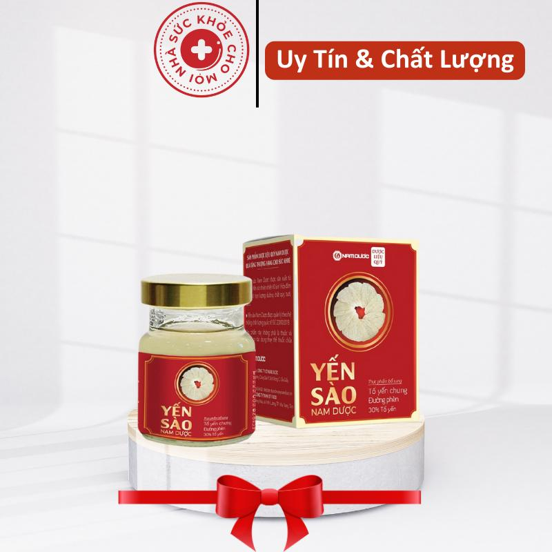 Yến sào nam dược tổ yến chưng đường phèn bồi bổ tăng đề kháng,giảm mệt mỏi.Lọ 70ml suckhoechomoinha