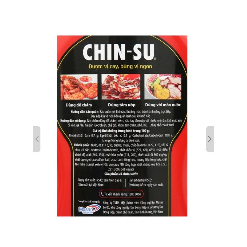 ComBo 2 Chai Tương Ớt Chinsu 1Kg