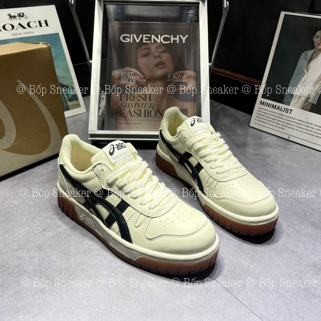 Giày thể thao  Asics Court MZ – Cream Black Gum, Giày thể thao batta HIẾU THỨ HAI.