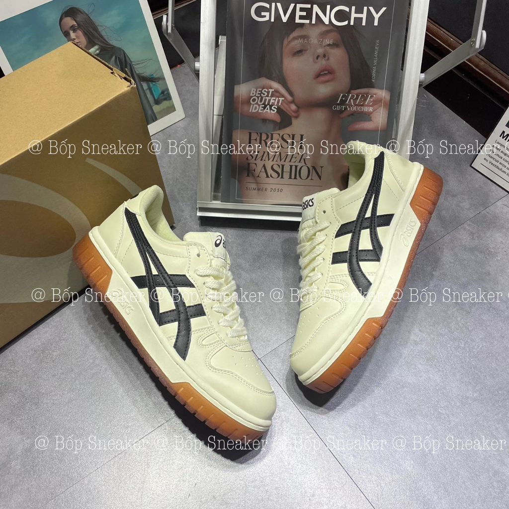 Giày thể thao  Asics Court MZ – Cream Black Gum, Giày thể thao batta HIẾU THỨ HAI.