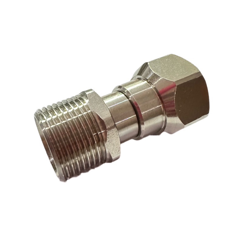 Khớp nối nhanh chóng xoắn dây cao cấp chân ren 22 INOX