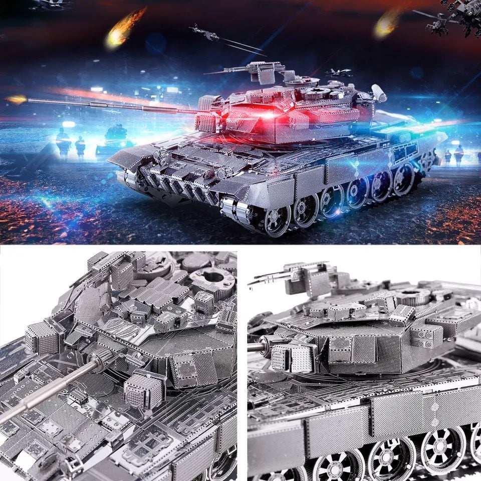 Mô Hình Kim Loại Lắp Ráp 3D Piececool Xe Tank T-90A [chưa ráp]