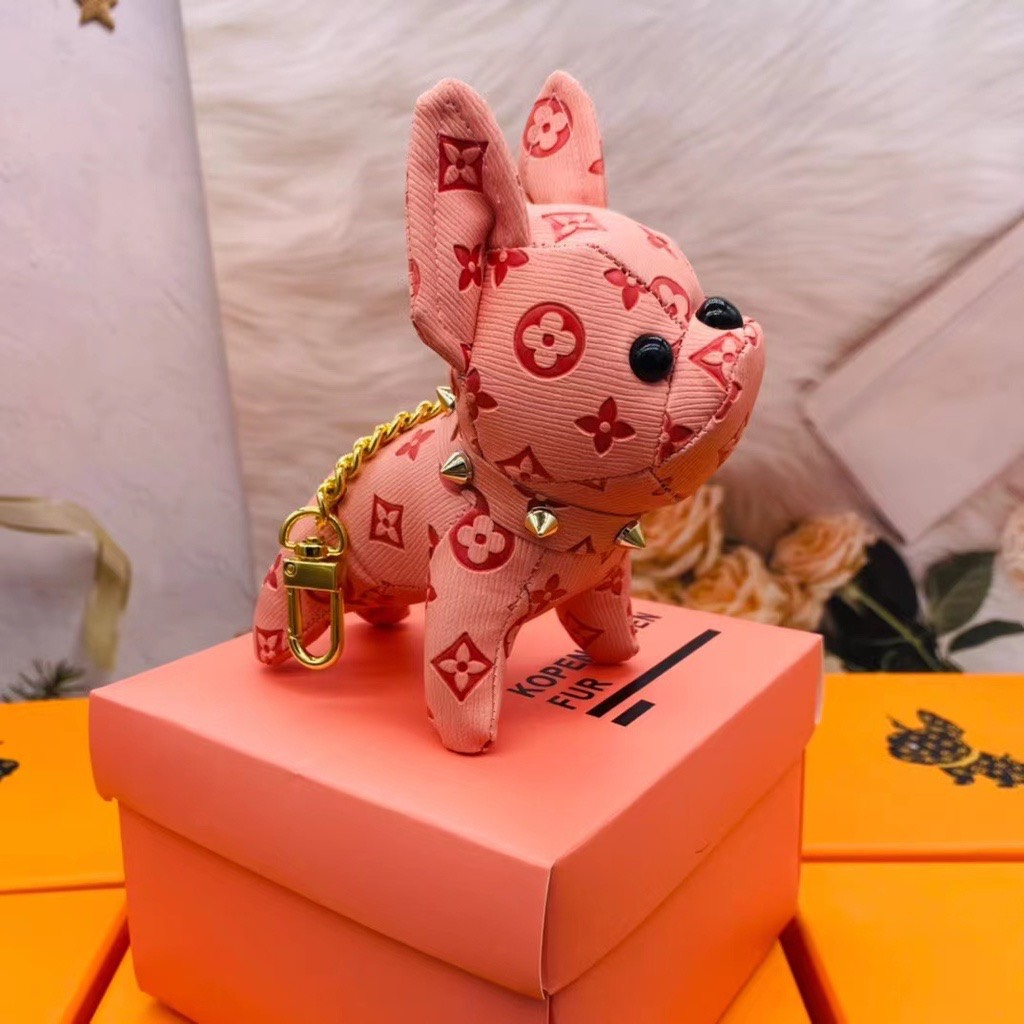 Móc khóa chó Lv đủ màu