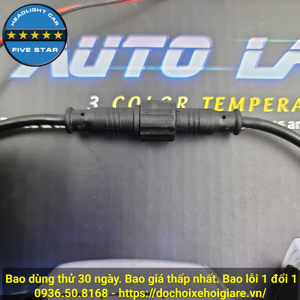 Đèn bi gầm Led Laser siêu sáng FIVE STAR 3.0 inch 55W, 2 chế độ cốt pha, dùng thử 30 ngày không ưng trả lại