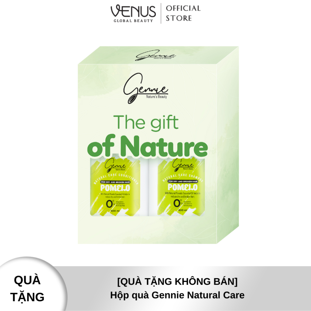 Dầu gội - xả Bưởi Gennie Natural Care dành cho tóc khô và dễ gãy 100ml