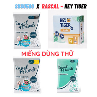 [Miếng dùng thử] Bỉm quần Rascal & Friends size M2/L2/XL2/XXL2 (Susu500)