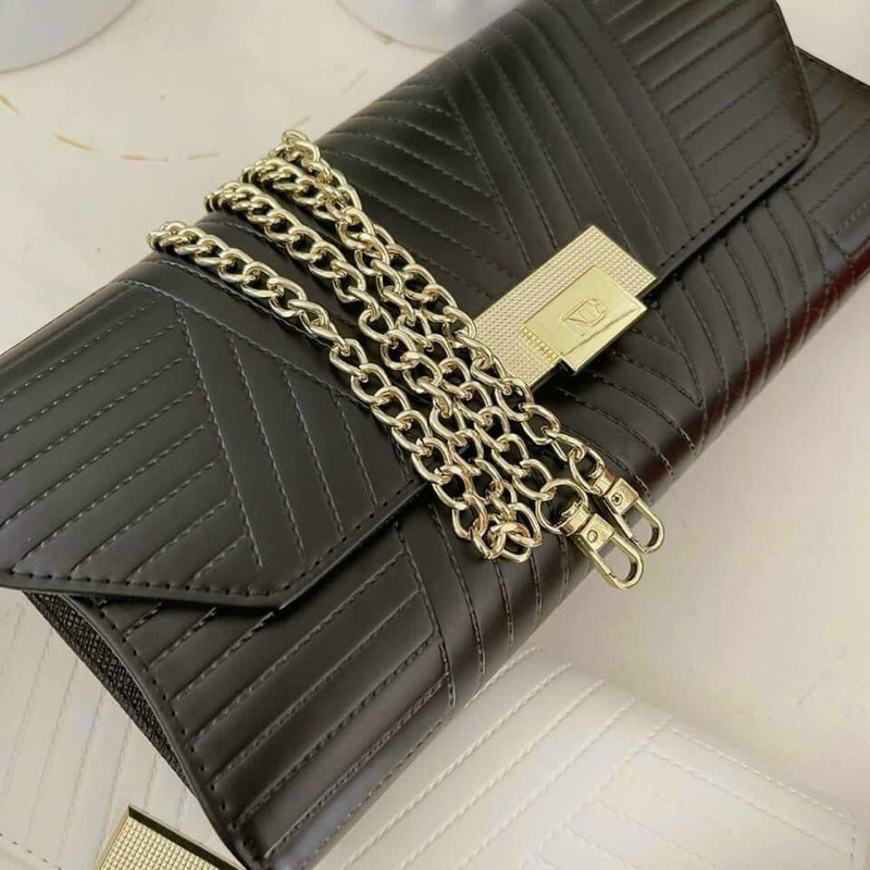 Cluth ví tab cầm tay kèm dây đeo chéo sang chảnh Rosabeli