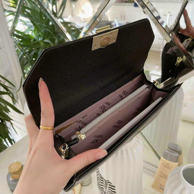 Cluth ví tab cầm tay kèm dây đeo chéo sang chảnh Rosabeli