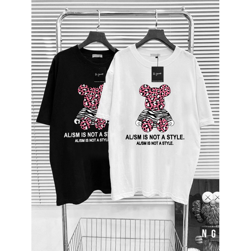 Áo Thun Tay Ngắn UNISEX in Decal GẤU BEAR - Hình chụp thật (Đủ size M-L-XL-XXL)