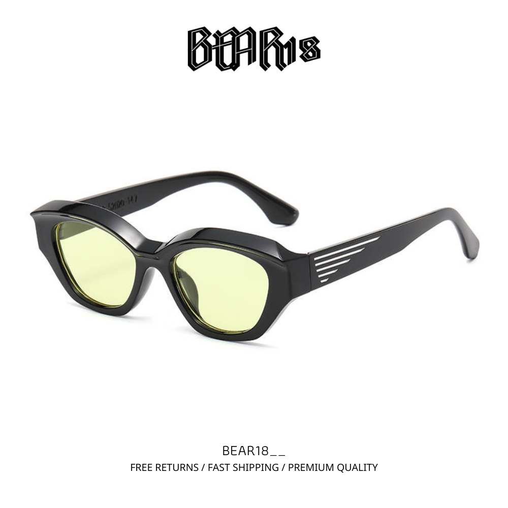 Kính mắt y2k đen phong cách cá tính dành cho nam và nữ