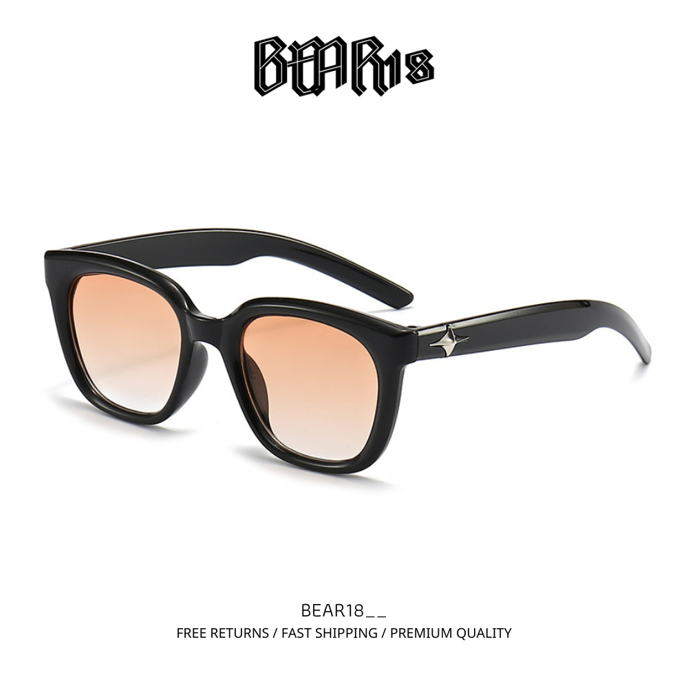 Kính mắt y2k đen phong cách cá tính dành cho nam và nữ