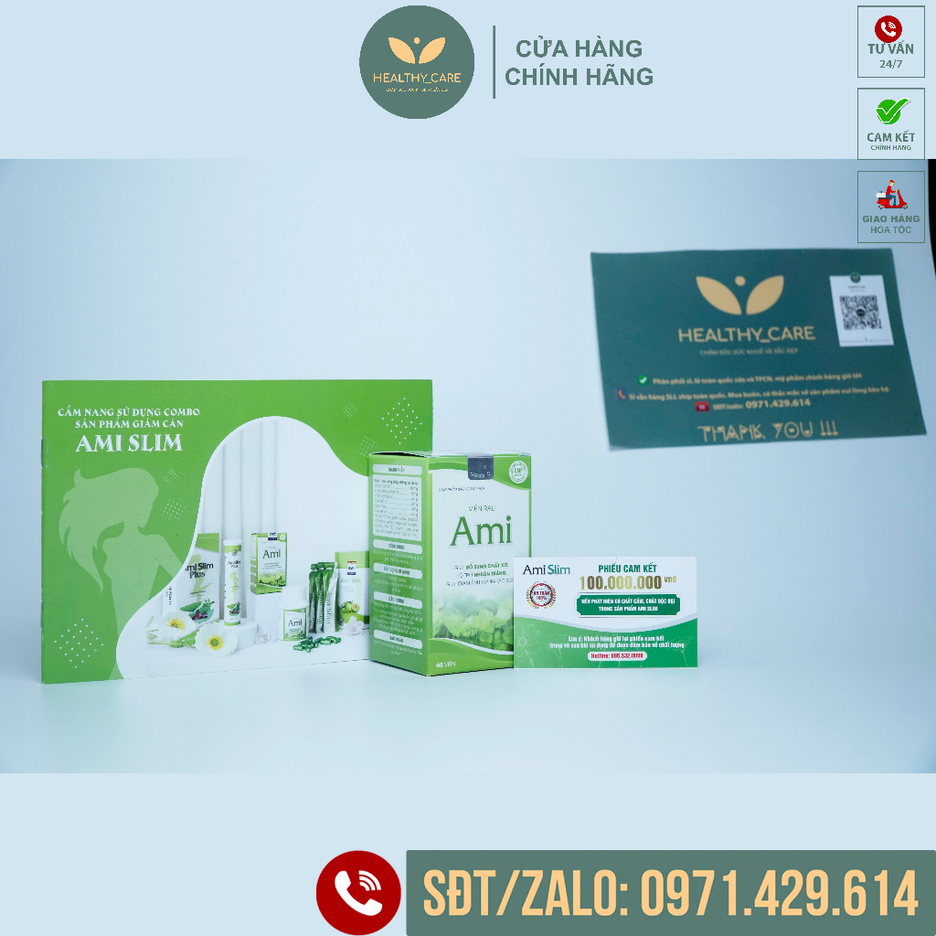 Viên Rau Ami - Hỗ trợ bổ sung chất xơ, hỗ trợ nhuận tràng, hỗ trợ giảm tình trạng táo bón Hộp 60 Viên