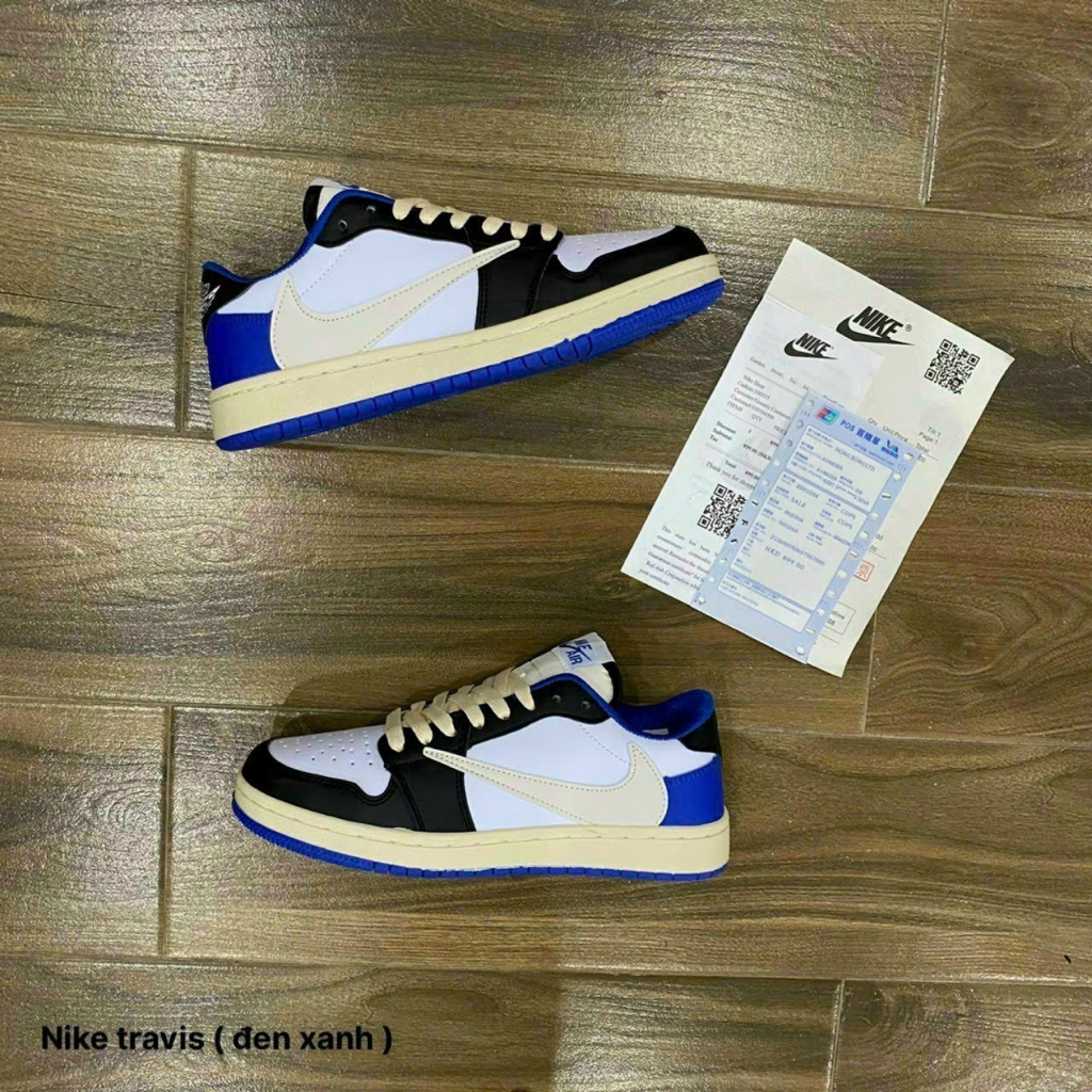 Giày sneaker Jordan 1 Low TRAVIS SCOTT - BẢN CAO CẤP Đen Trắng| Fullbox