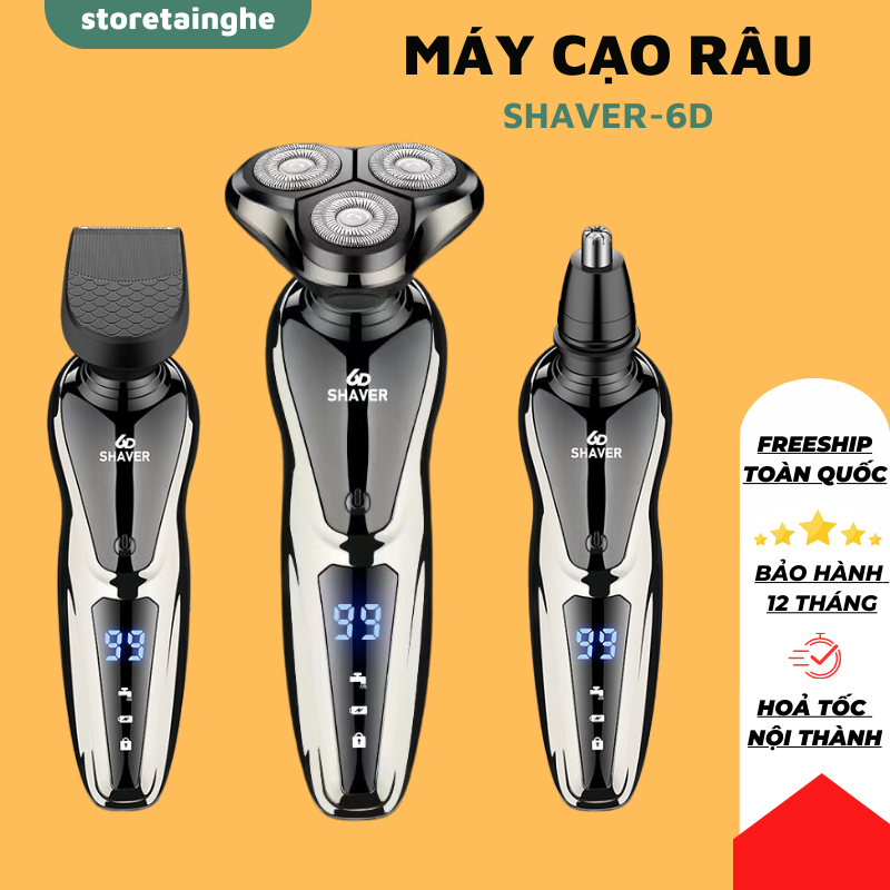 Máy cạo râu đa năng 3in1 cao cấp chống nước chuẩn IPX7