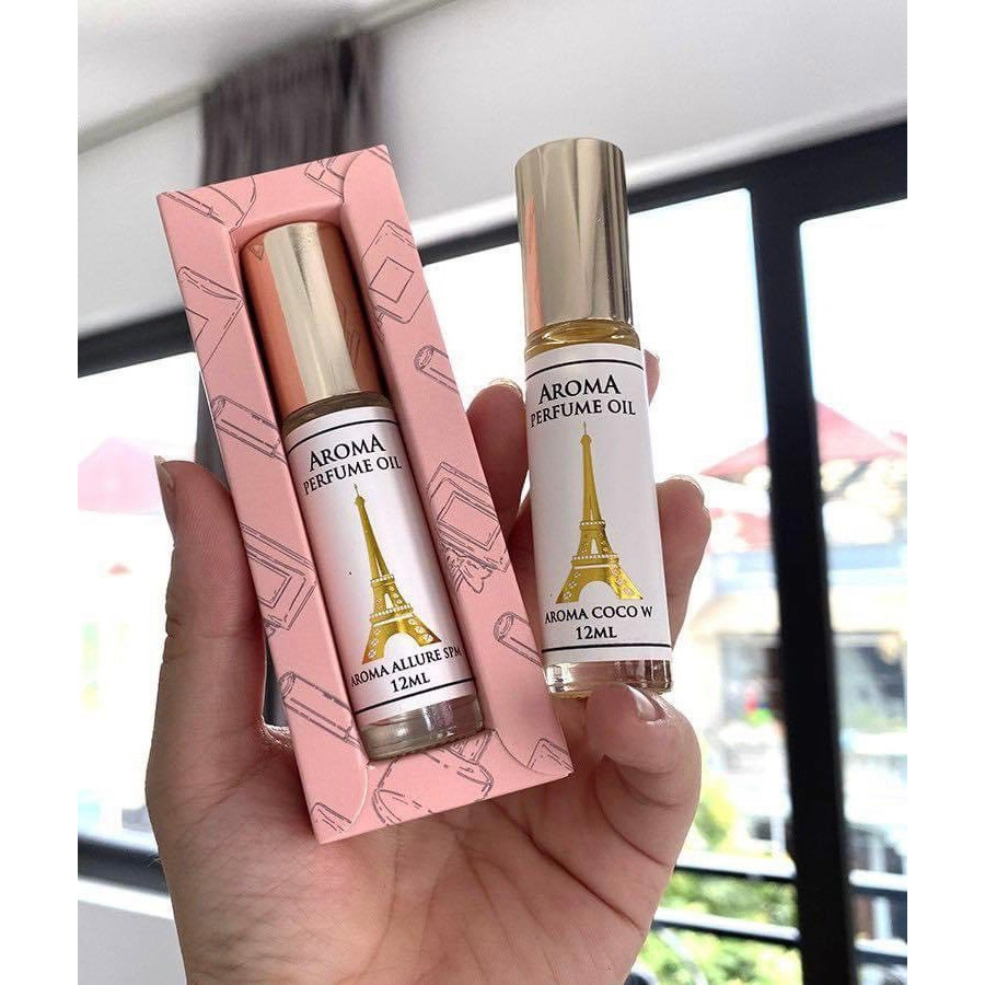 Nước Hoa Pháp Aroma Midnight Rose 12ml, Nữ Tính, Ngọt Ngào, Lôi Cuốn Khiêu Gợi