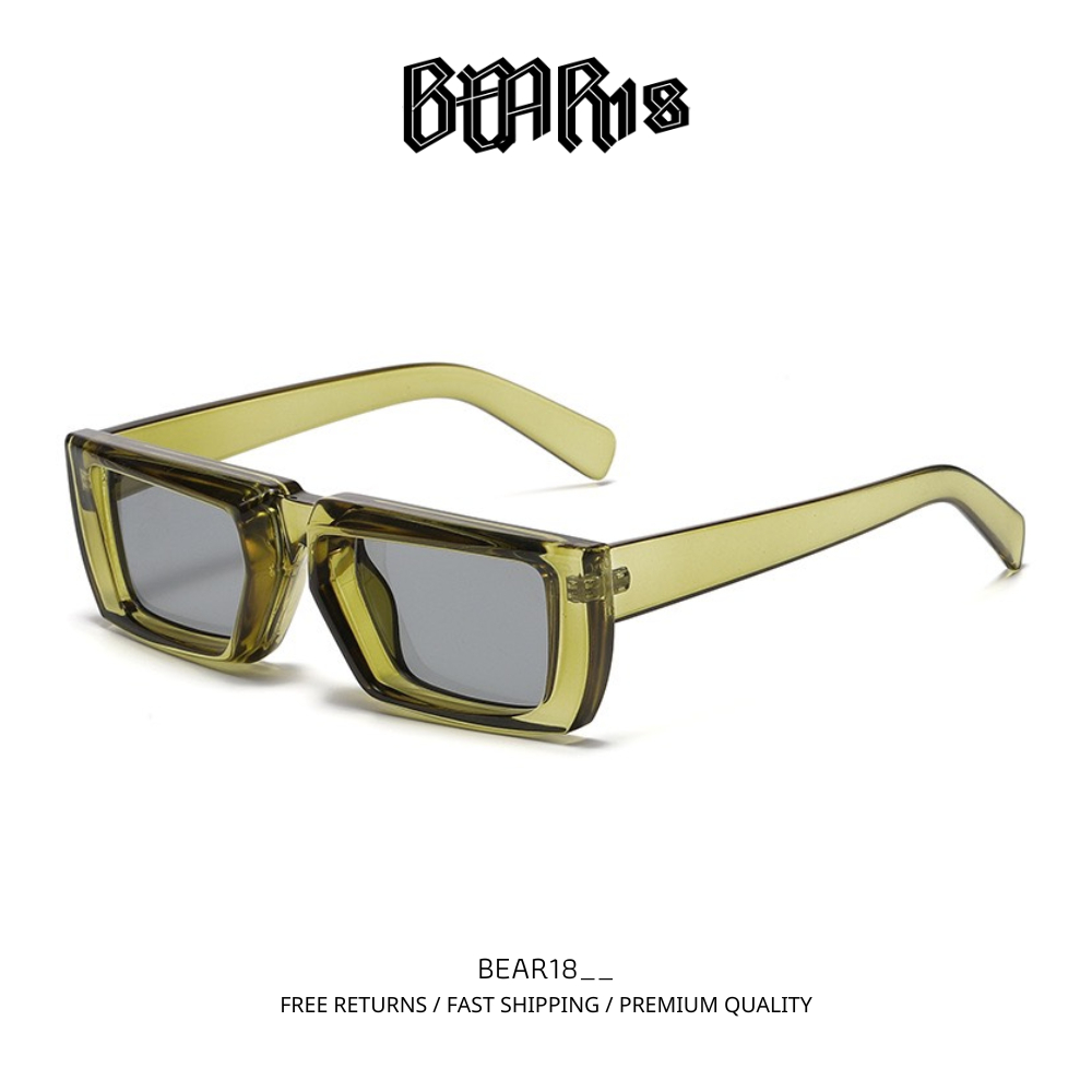 Kính mắt y2k đen BEAR18 phong cách cá tính dành cho nam và nữ