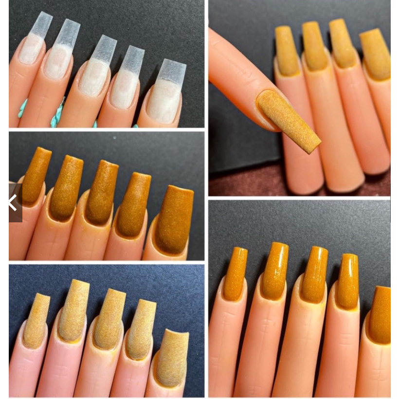 Bộ 5 Ngón Tay Làm Nail Silicon Màu Da Đắp Bột Đắp Gel làm mẫu chuyên dụng ngành Nails Nail