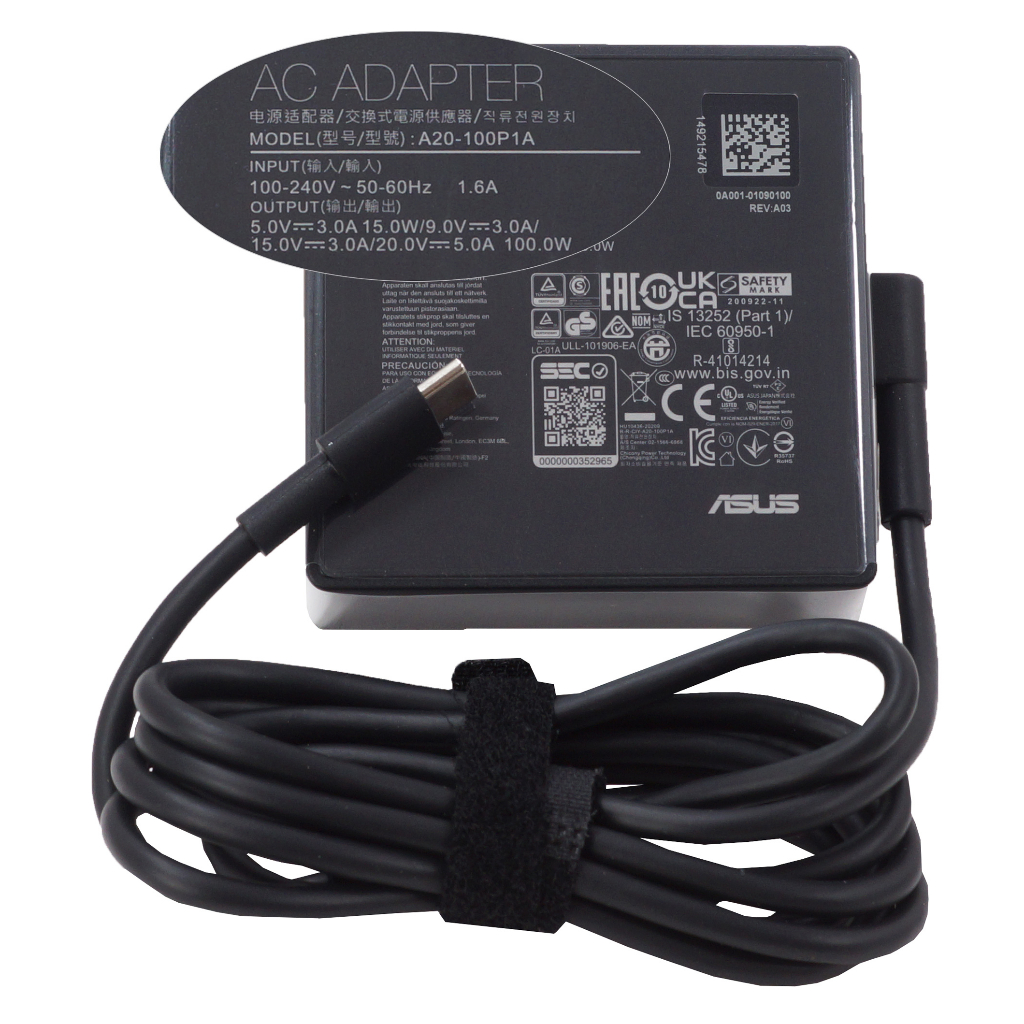 Sạc laptop ASUS Zenbook 14 14X 20V - 5A  USB-C, Type-C Zin