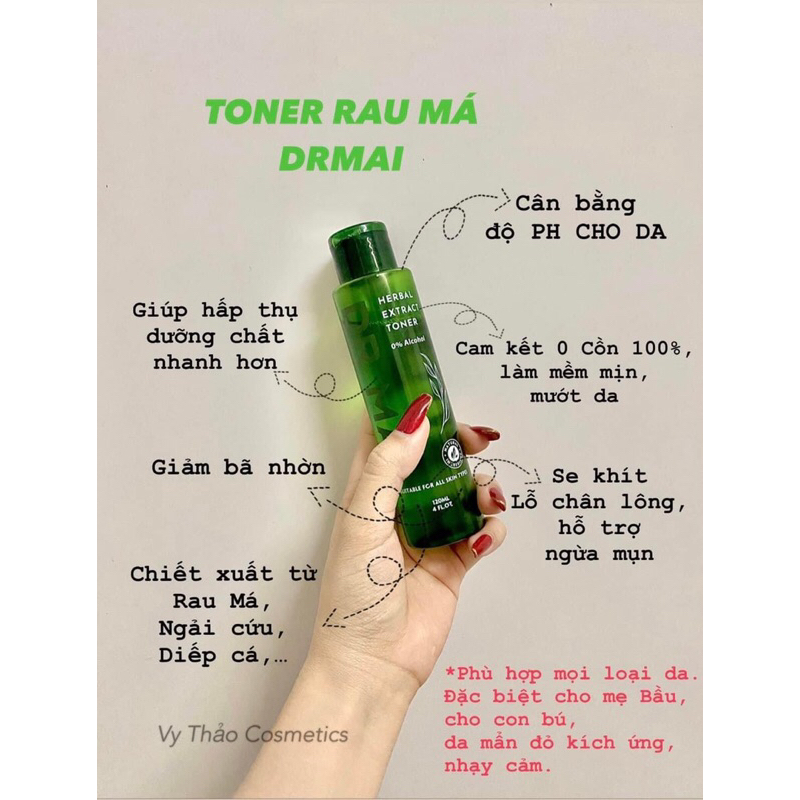 Sữa rửa mặt DR MAI Chính Hãng - Mua 1 chai tặng kèm 1 TONER