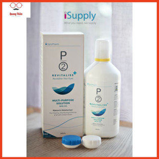  Dung dịch ngâm lens P2 REVITALISE  MPS 360ml 120ml  chính hãng Singapore dành cho kính áp tròng 