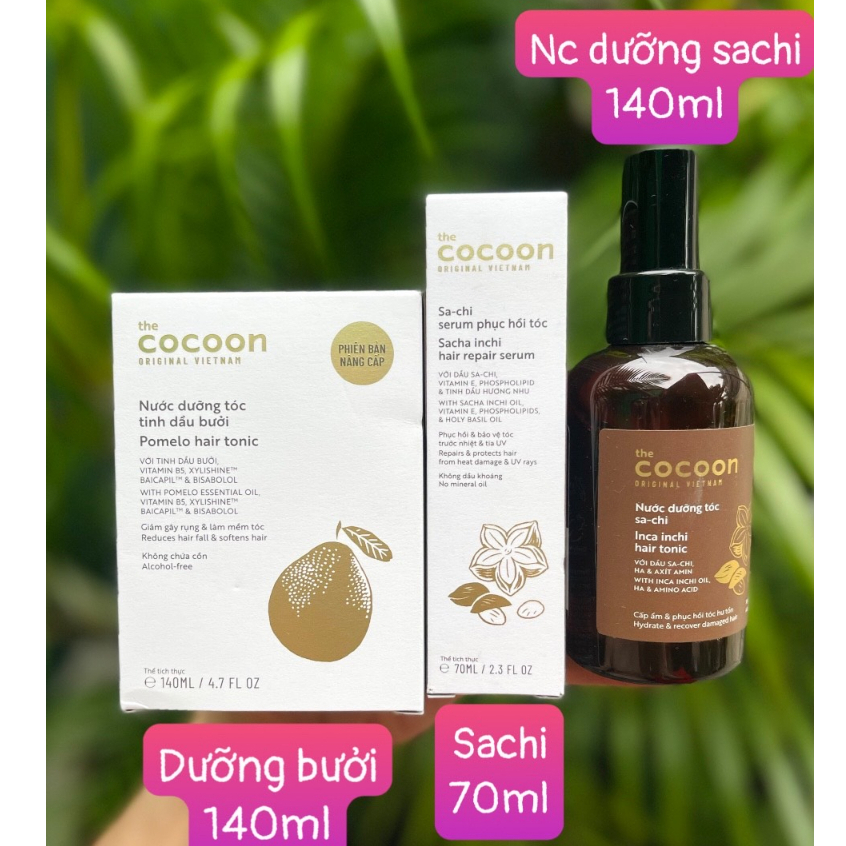 Sản phẩm dưỡng tóc cocoon các loại (bưởi, sachi)