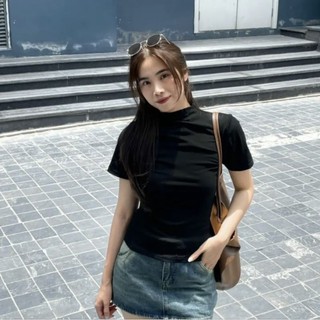 Áo thun zip cổ leo 3P basic nhiều màu