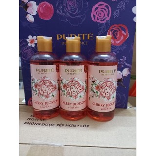 Combo 3 chai sữa tắm purité mềm mịn hoa hồng 250ml