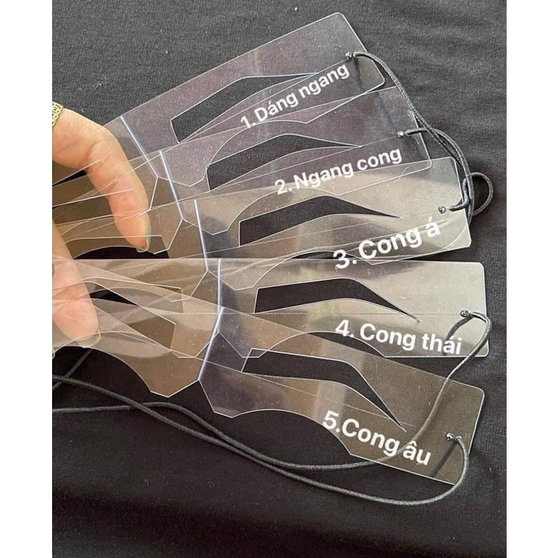 Bộ  khuôn chân mày 5 dáng Vietlip 💕dáng chuẩn chính hãng💕Hỗ trợ vẽ khuôn mày