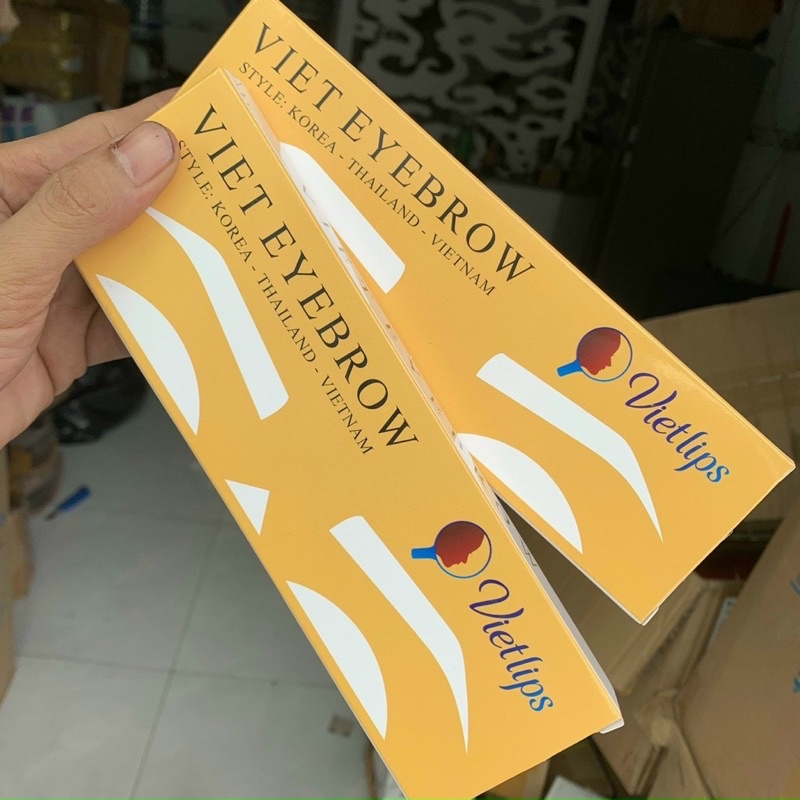 Bộ  khuôn chân mày 5 dáng Vietlip 💕dáng chuẩn chính hãng💕Hỗ trợ vẽ khuôn mày